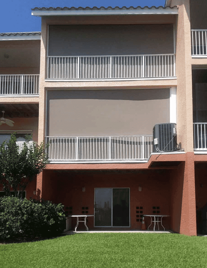 A condo in Florida showcases a retractable insect screen that blocks the hot summer sun and keeps unwanted pests at bay. Read here for more information.